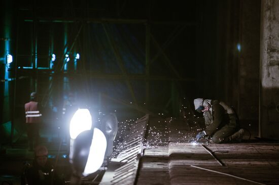 Third Interchange Circuit's Khoroshevskaya metro station construction site