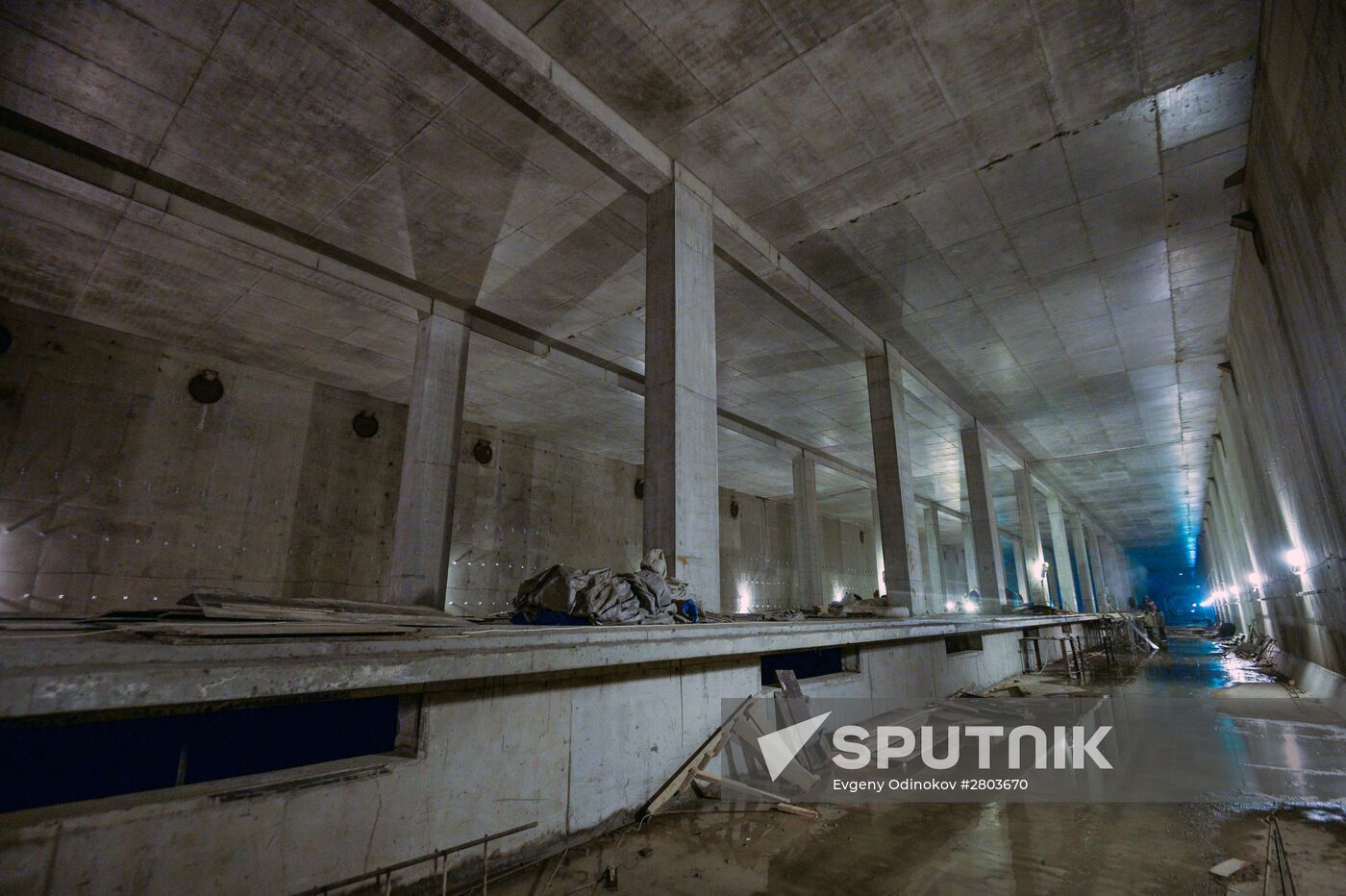 Third Interchange Circuit's Khoroshevskaya metro station construction site