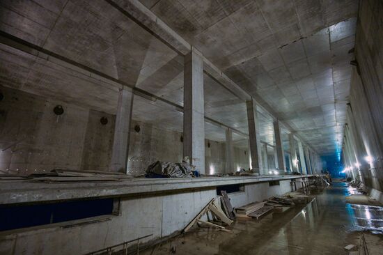 Third Interchange Circuit's Khoroshevskaya metro station construction site