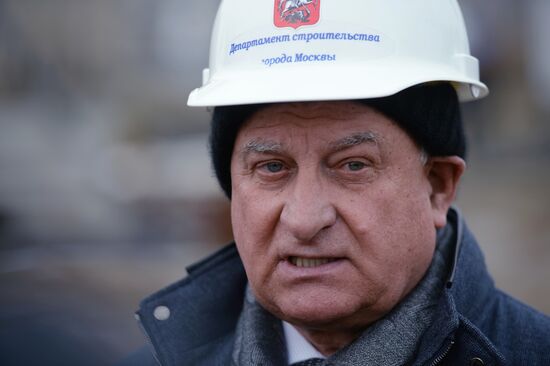 Third Interchange Circuit's Khoroshevskaya metro station construction site