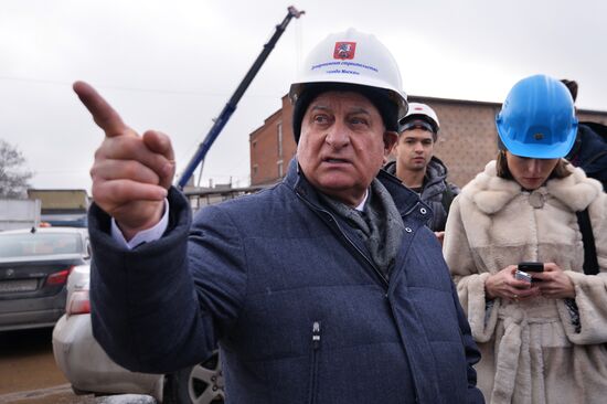 Third Interchange Circuit's Khoroshevskaya metro station construction site