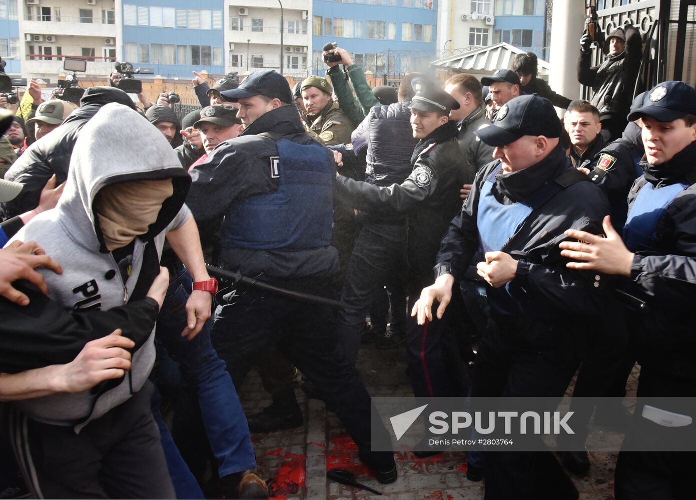 Aggressive actions against Russian diplomatic missions in Ukraine