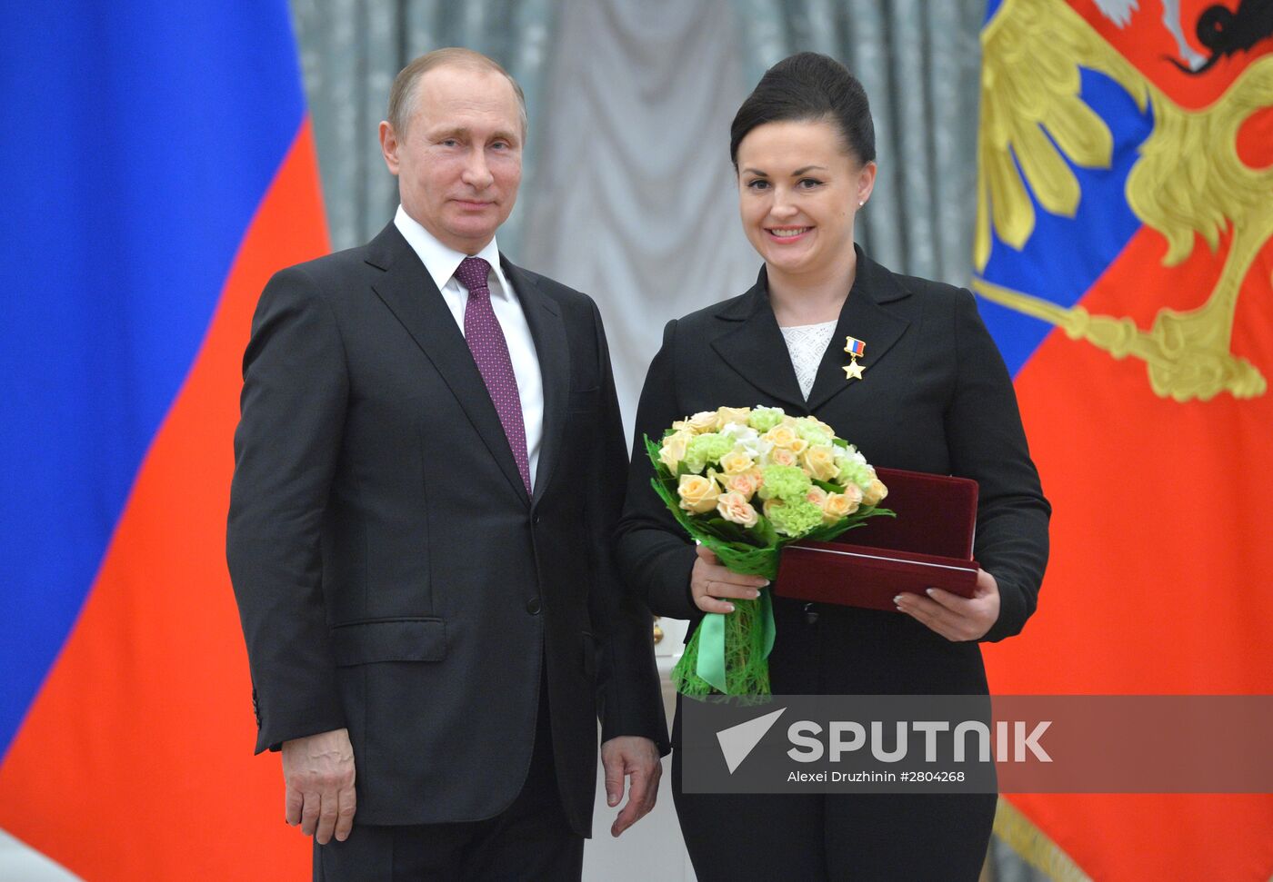 President Vladimir Putin gives government awards in Kremlin