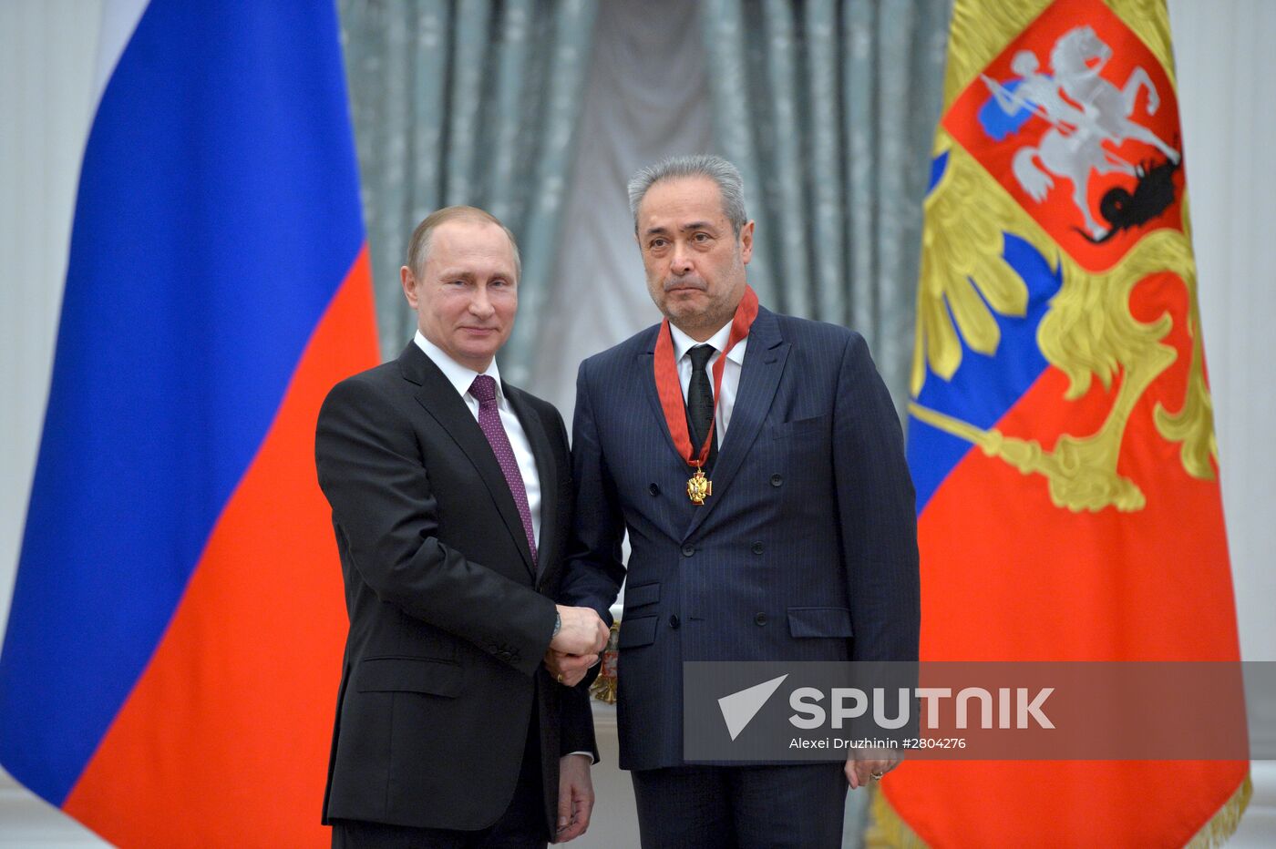 President Vladimir Putin gives government awards in Kremlin