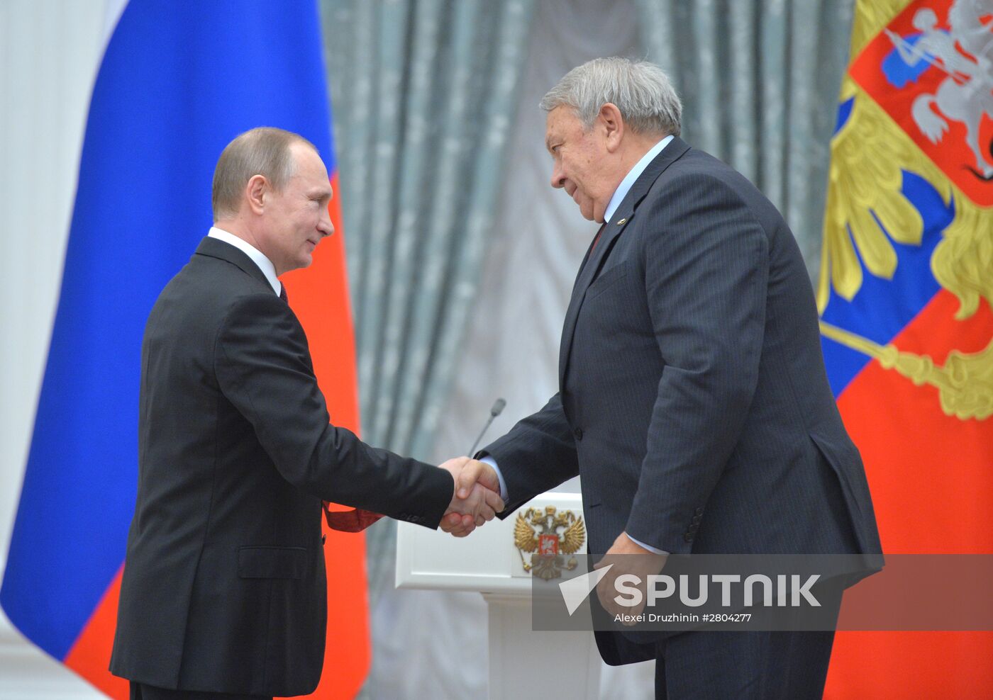 President Vladimir Putin gives government awards in Kremlin