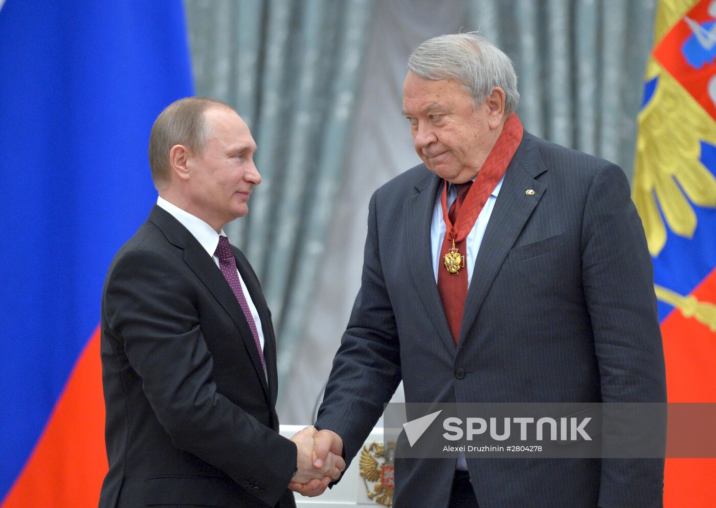 President Vladimir Putin gives government awards in Kremlin