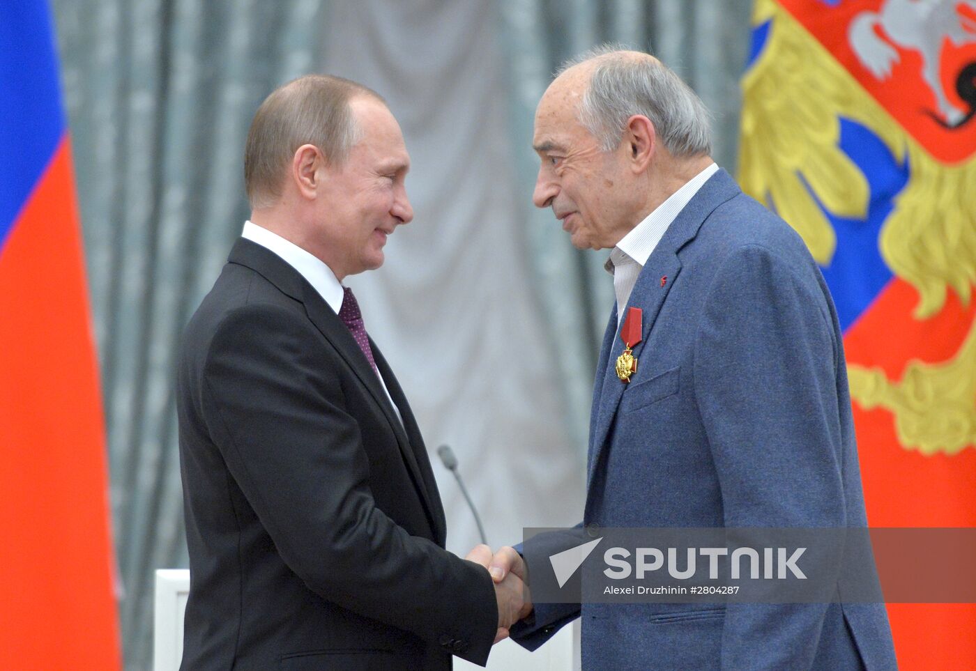 President Vladimir Putin gives government awards in Kremlin