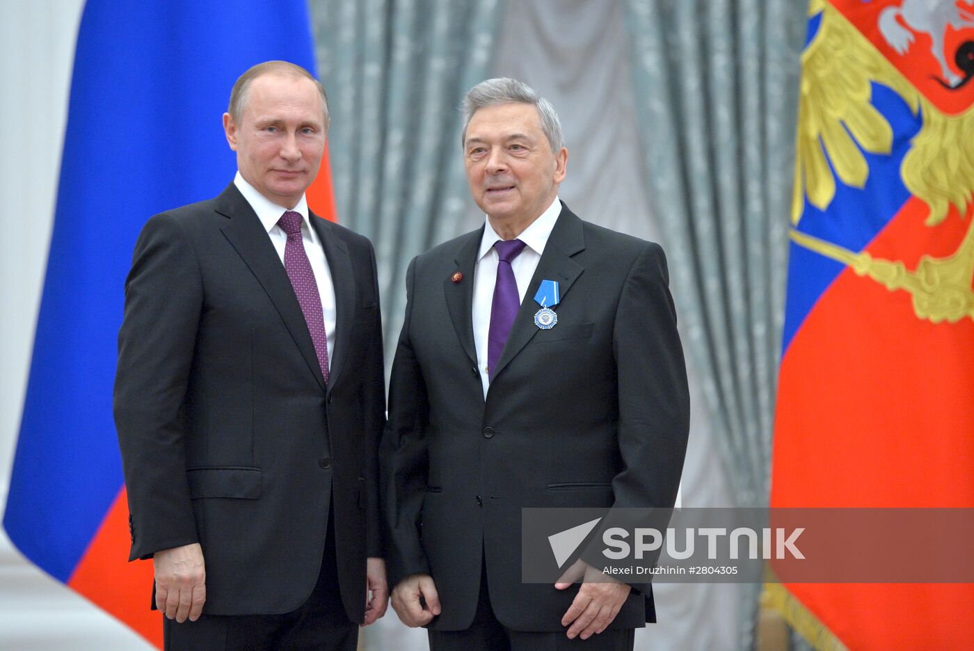 President Vladimir Putin gives government awards in Kremlin