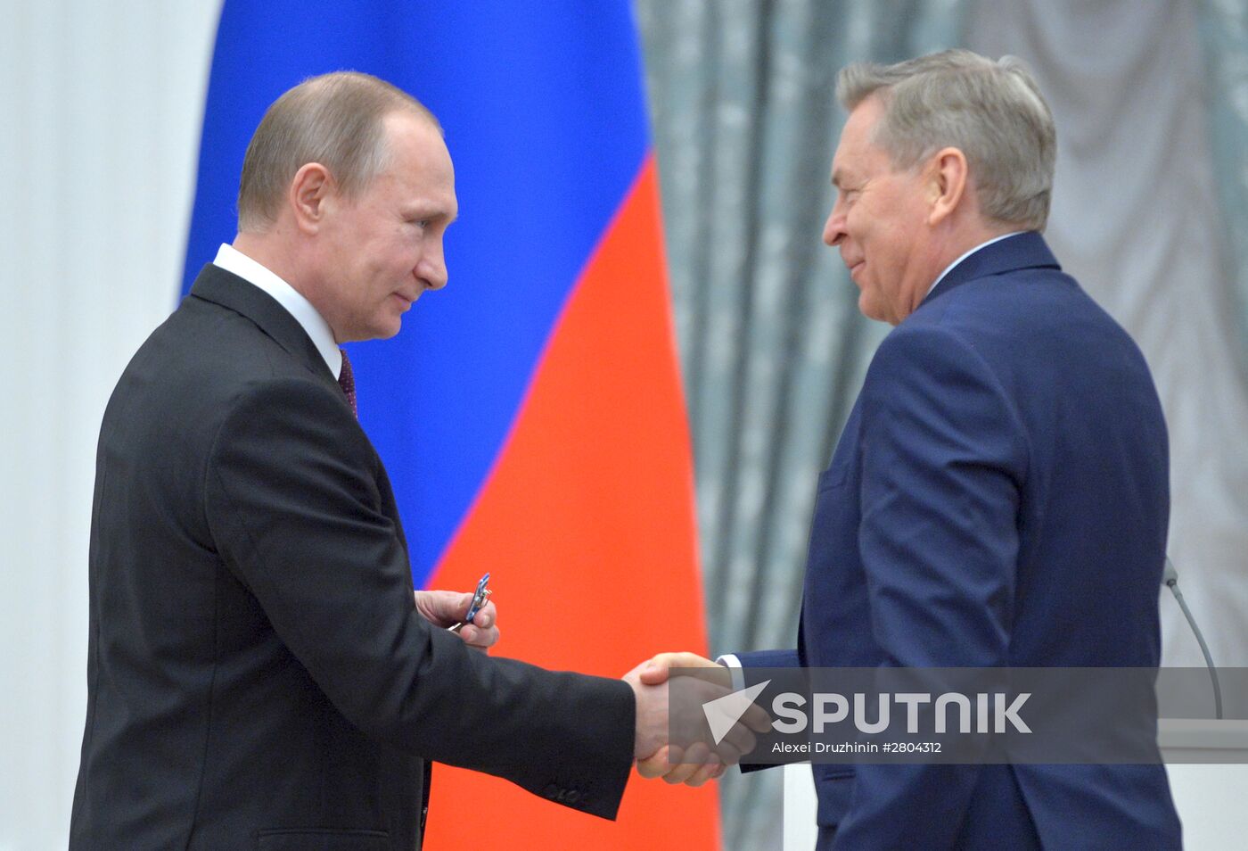 President Vladimir Putin gives government awards in Kremlin