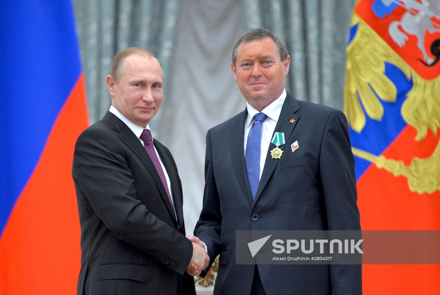 President Vladimir Putin gives government awards in Kremlin