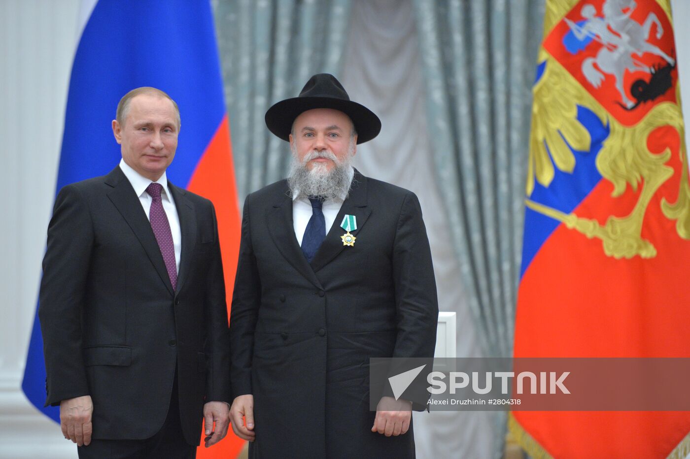 President Vladimir Putin gives government awards in Kremlin