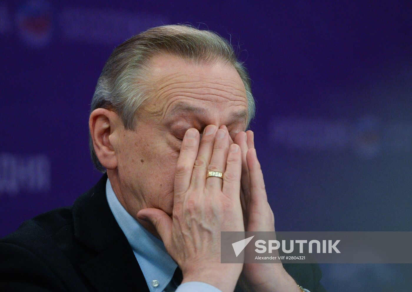 News conference on the launch of social project "Children on ice. Stars"