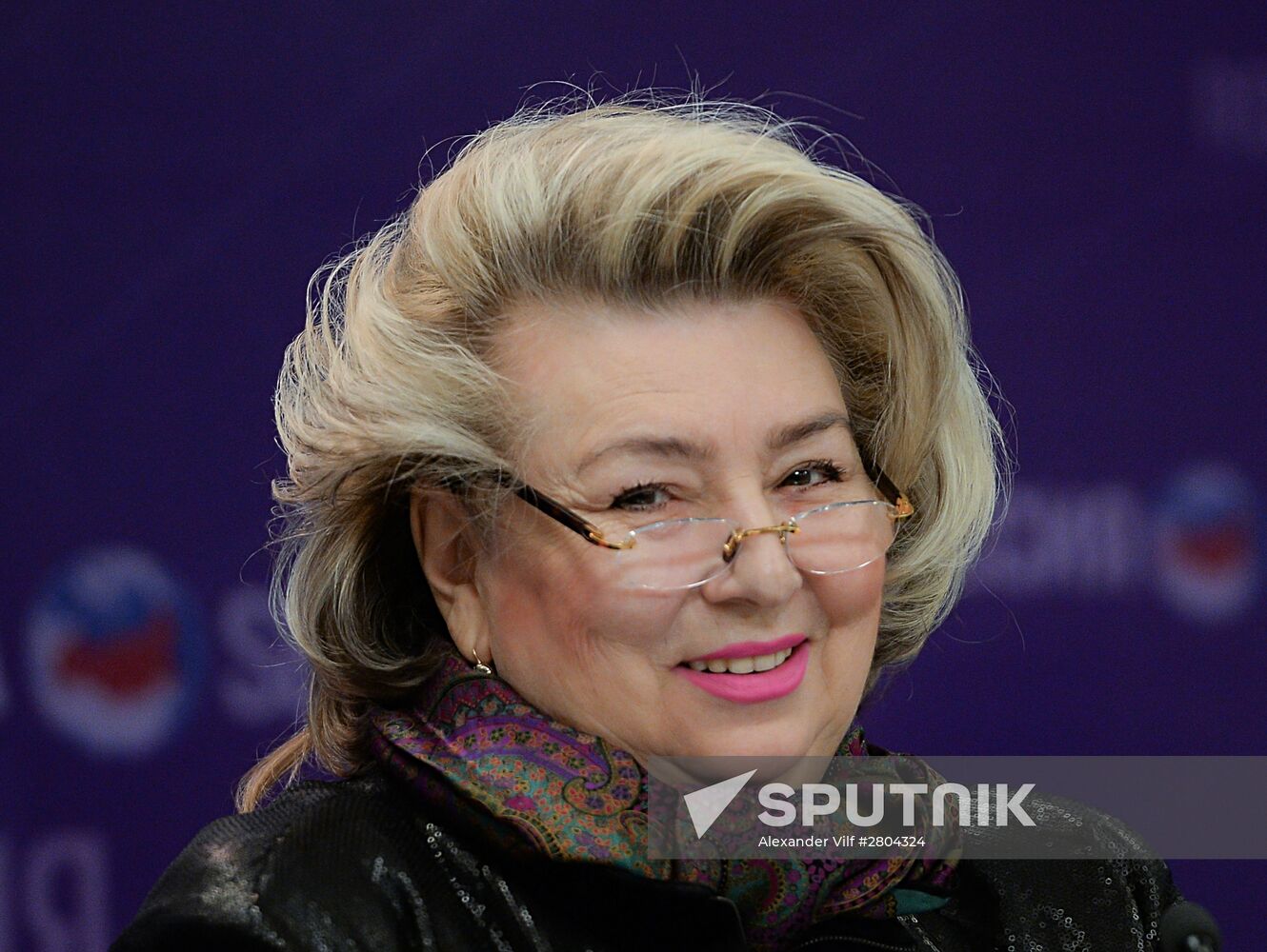 News conference on launch of social project "Children on ice. Stars"