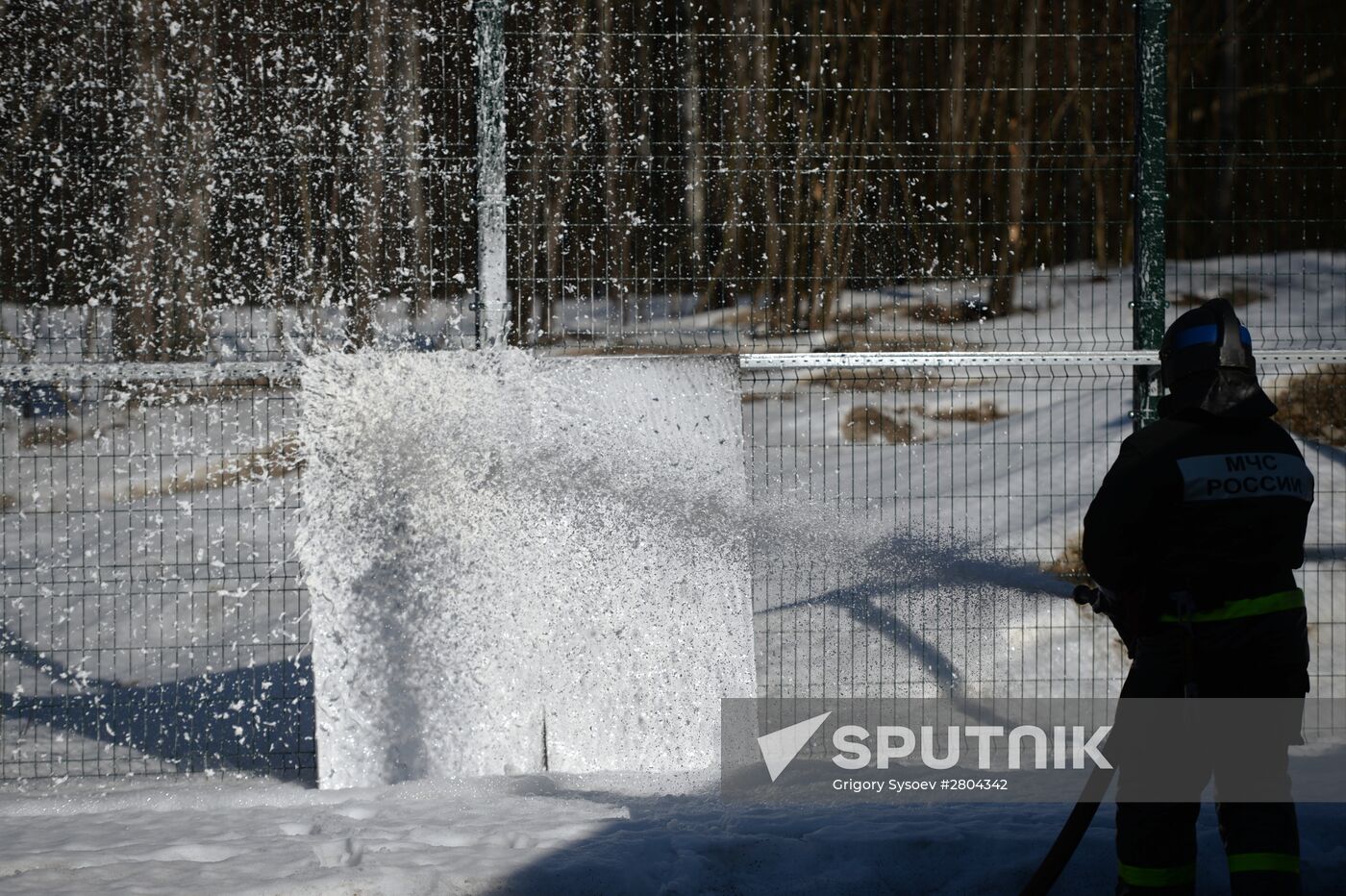 Emergency Ministry drill inside refugee center