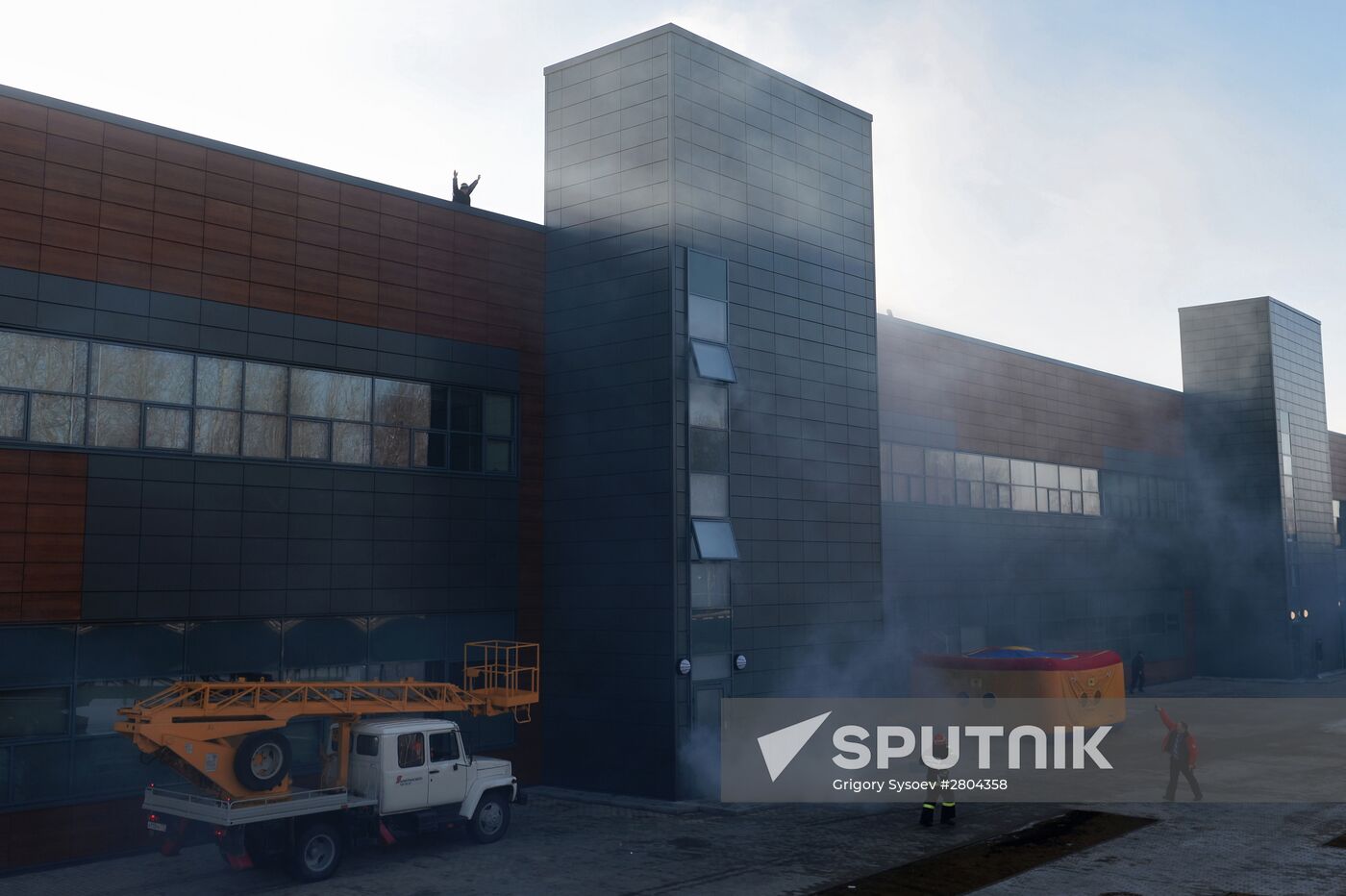 Emergency Ministry drill inside refugee center