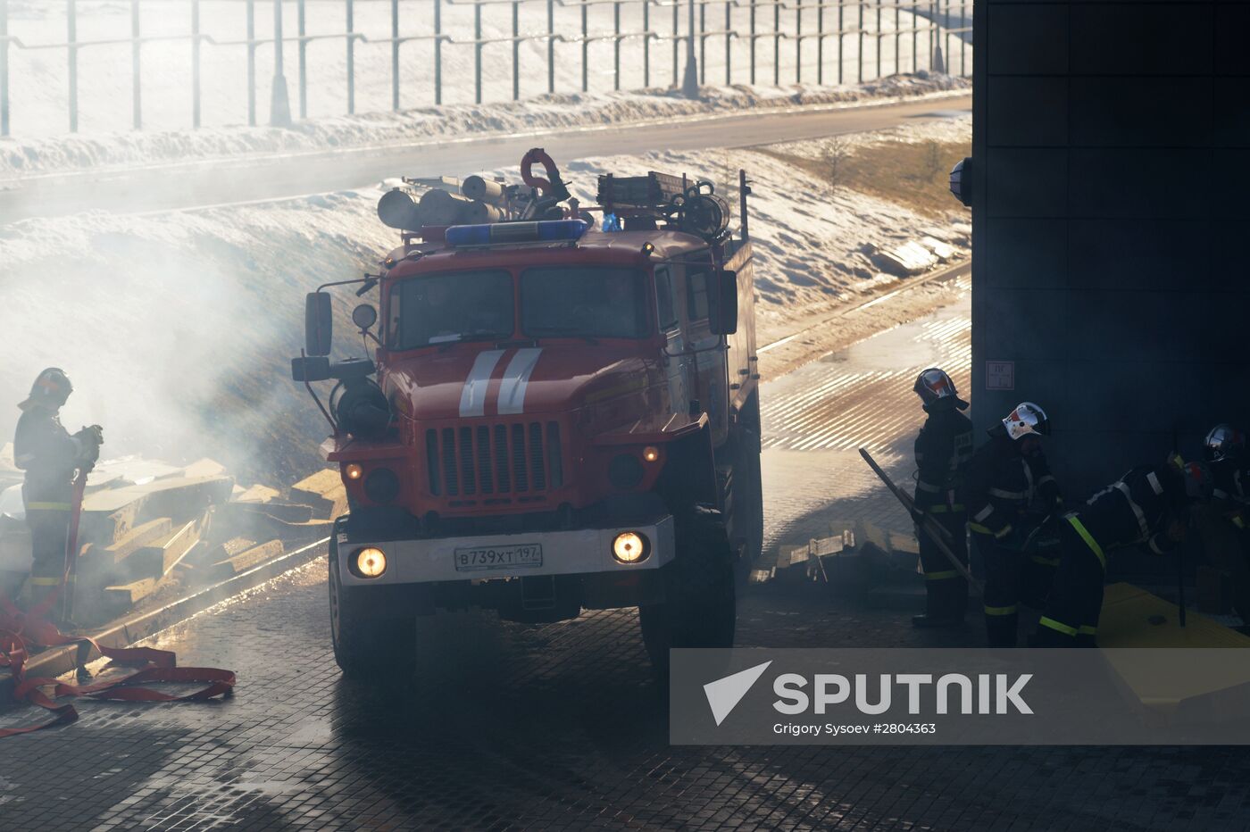 Emergency Ministry drill inside refugee center