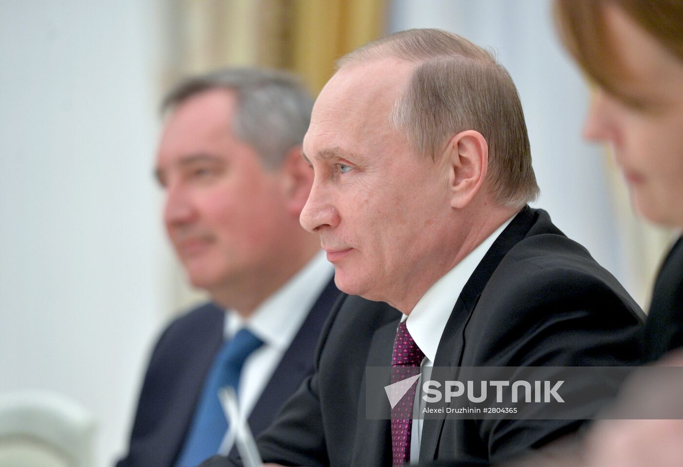 Russian President Vladimir Putin meets with his Serbian Counterpart Tomislav Nikolic