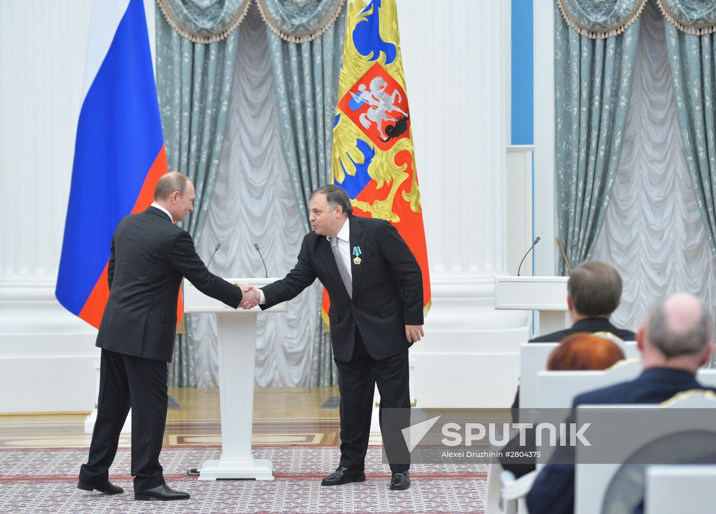 President Vladimir Putin gives government awards in Kremlin