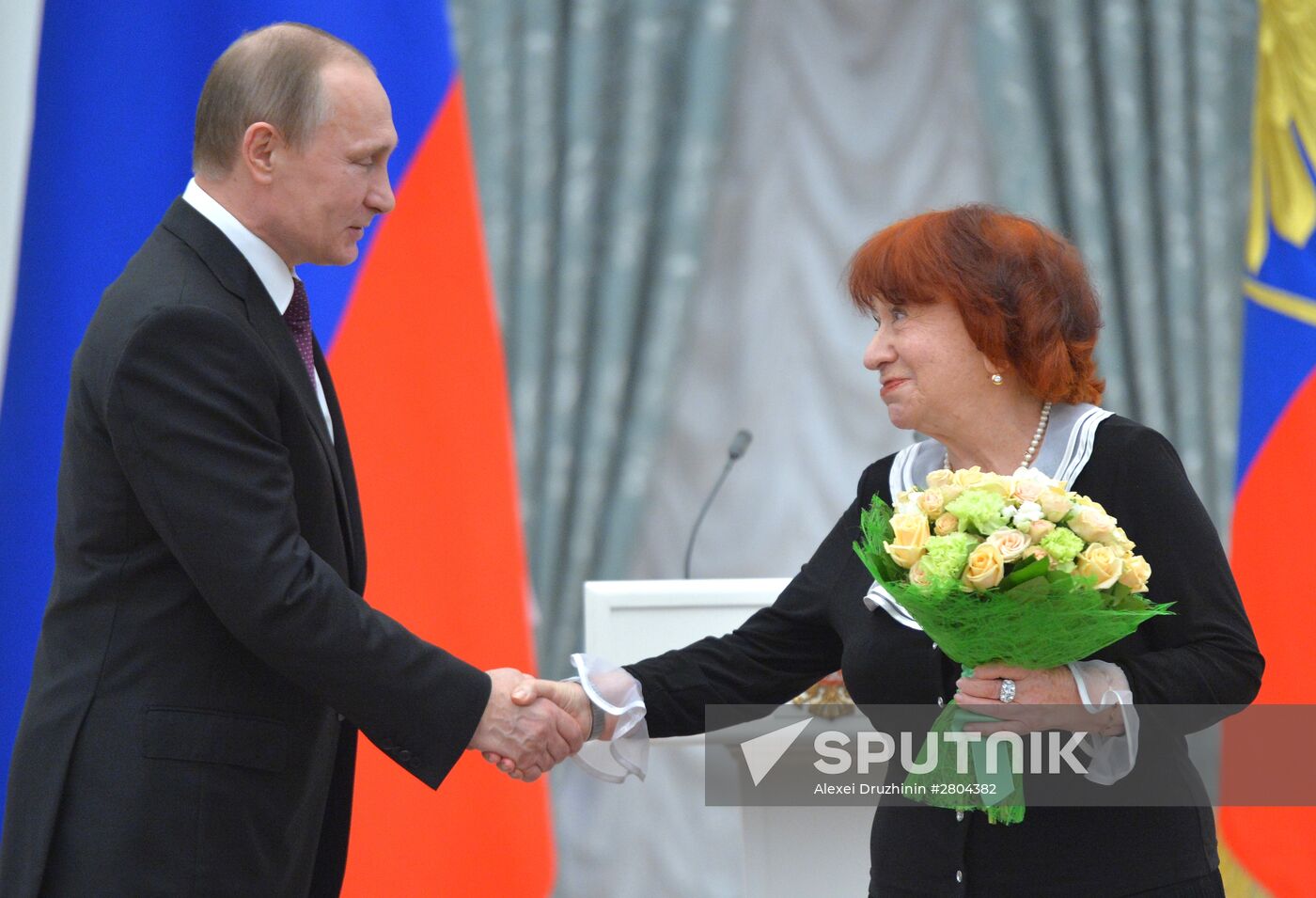 President Vladimir Putin gives government awards in Kremlin