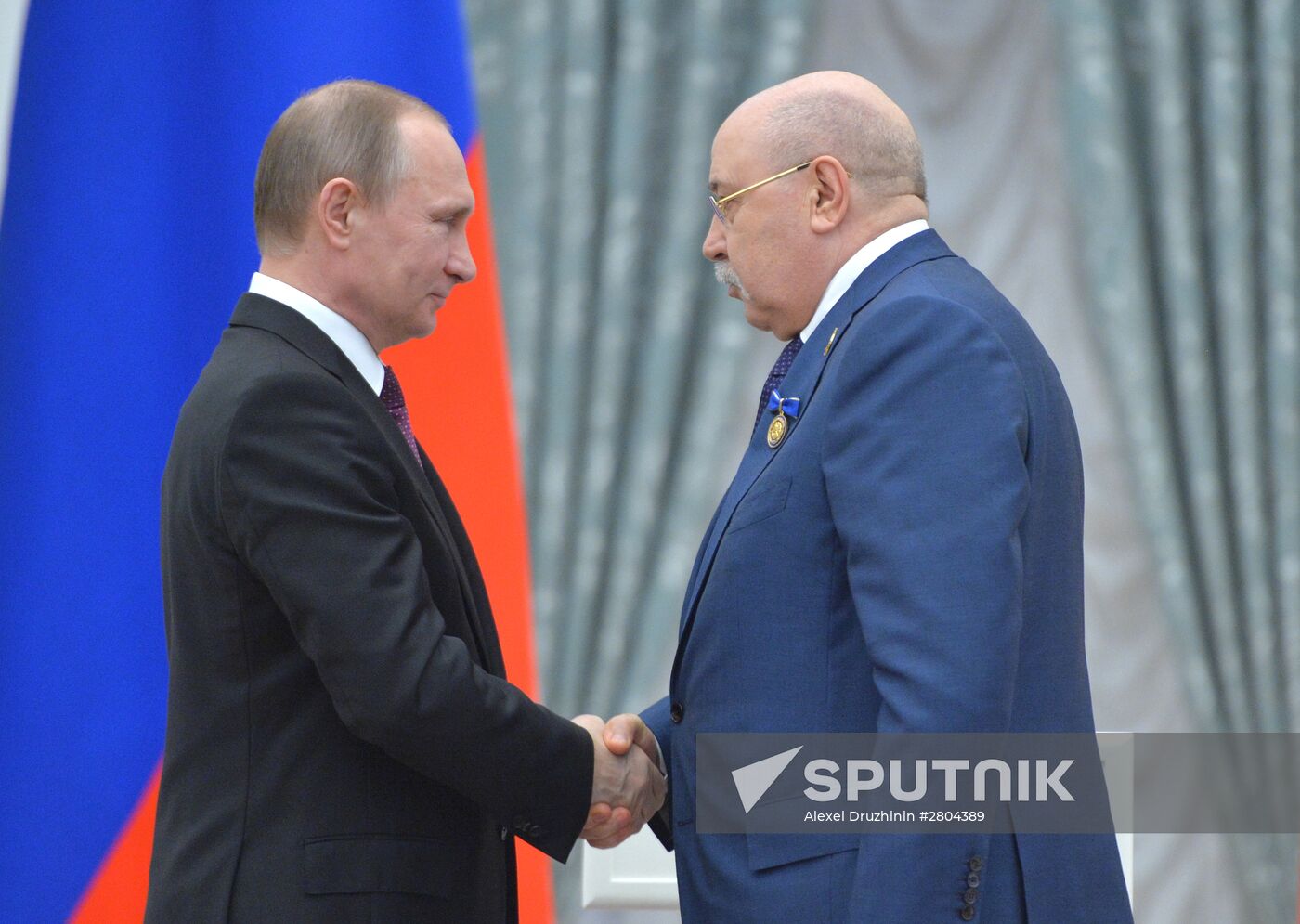 President Vladimir Putin gives government awards in Kremlin