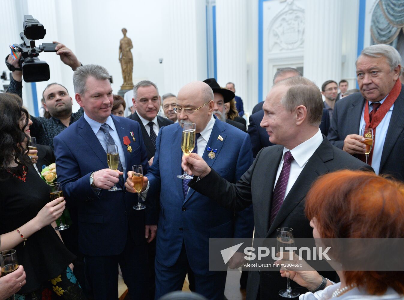 President Vladimir Putin gives government awards in Kremlin