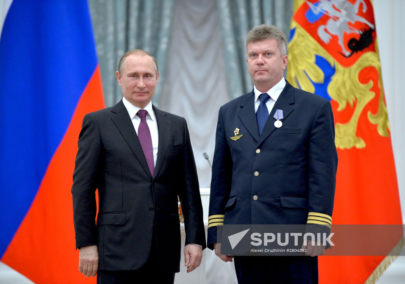 President Vladimir Putin gives government awards in Kremlin