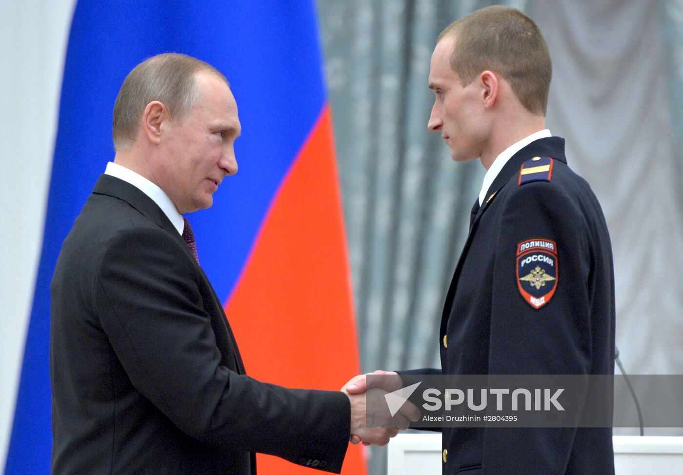 President Vladimir Putin gives government awards in Kremlin