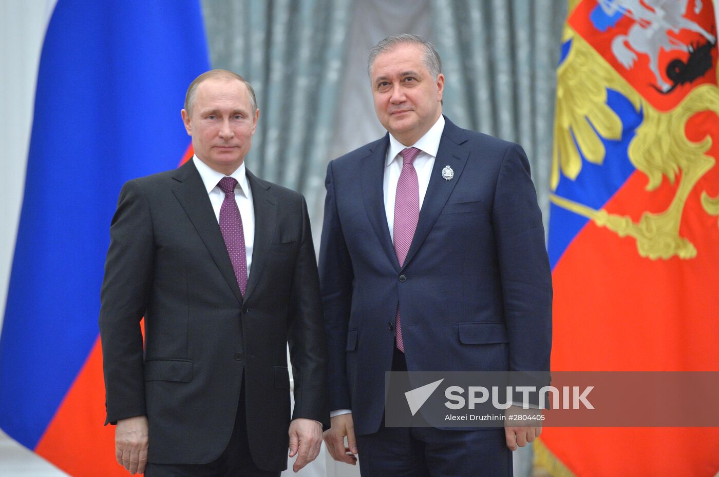 President Vladimir Putin gives government awards in Kremlin