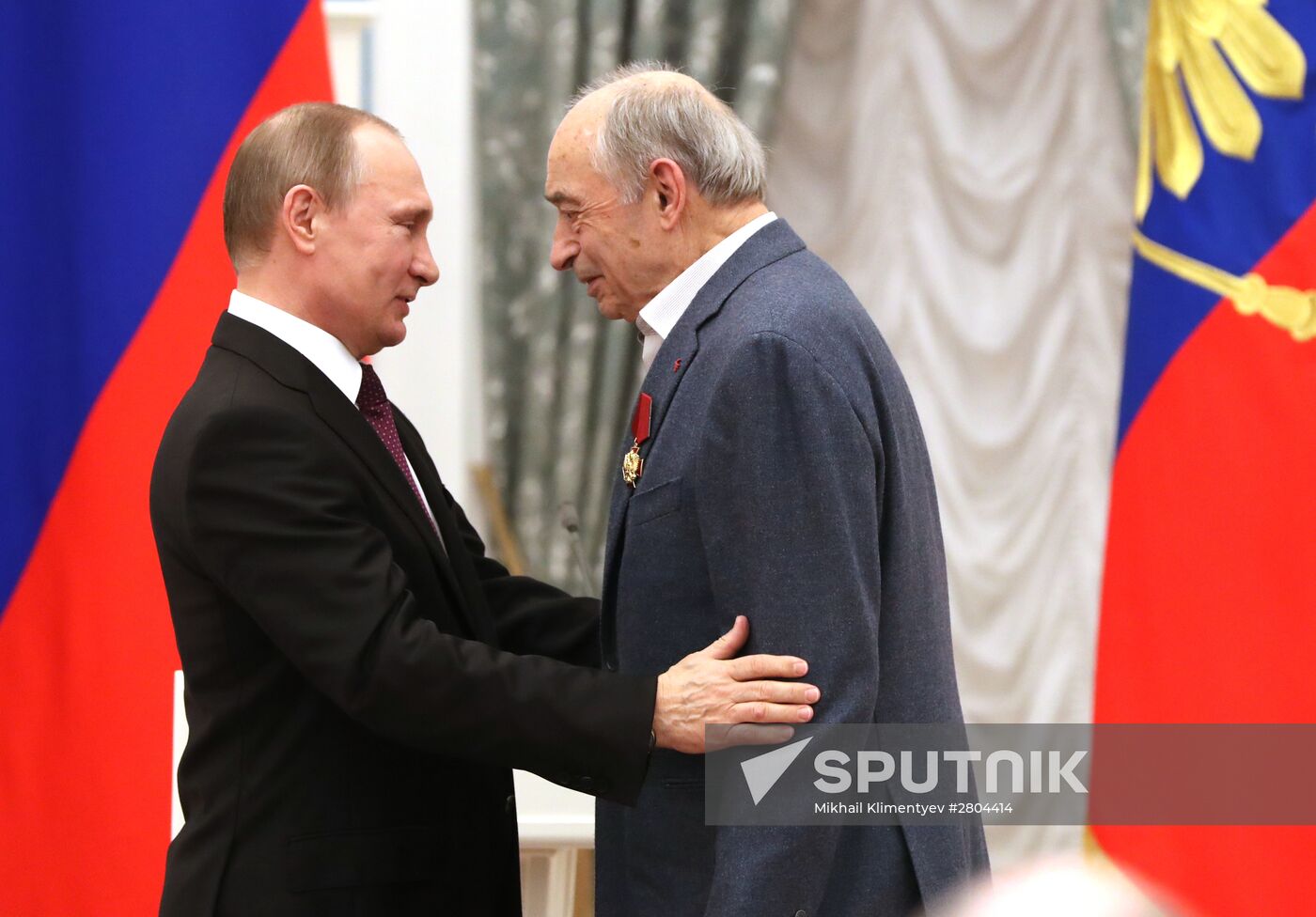 President Vladimir Putin gives government awards in Kremlin