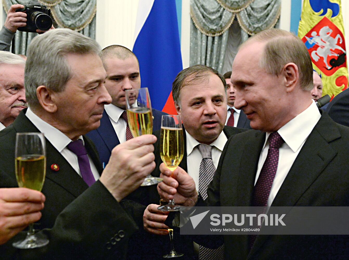 President Vladimir Putin gives government awards in Kremlin