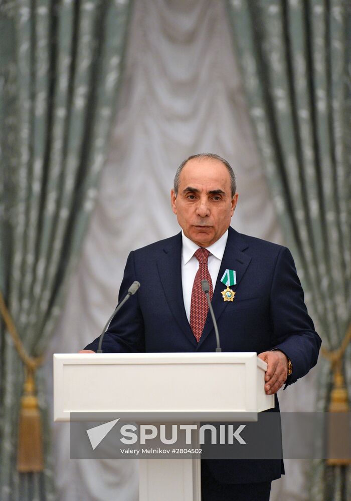 President Vladimir Putin gives government awards in Kremlin