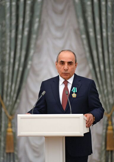 President Vladimir Putin gives government awards in Kremlin