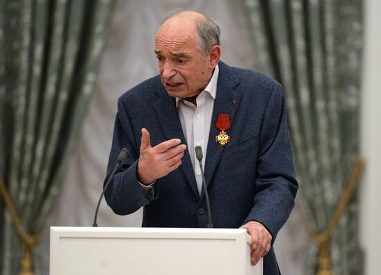 President Vladimir Putin gives government awards in Kremlin