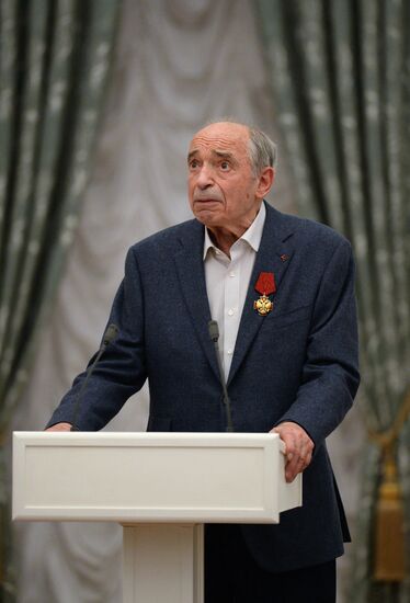 President Vladimir Putin gives government awards in Kremlin