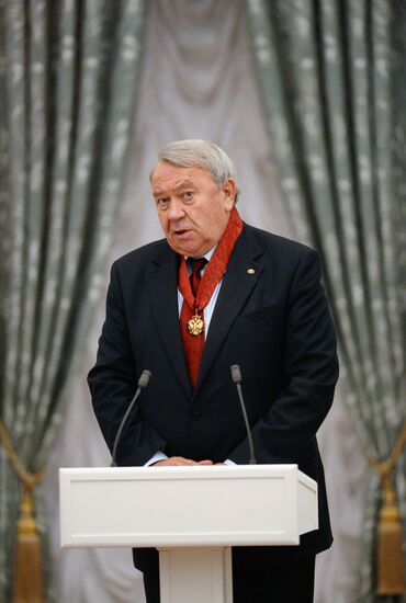 President Vladimir Putin gives government awards in Kremlin