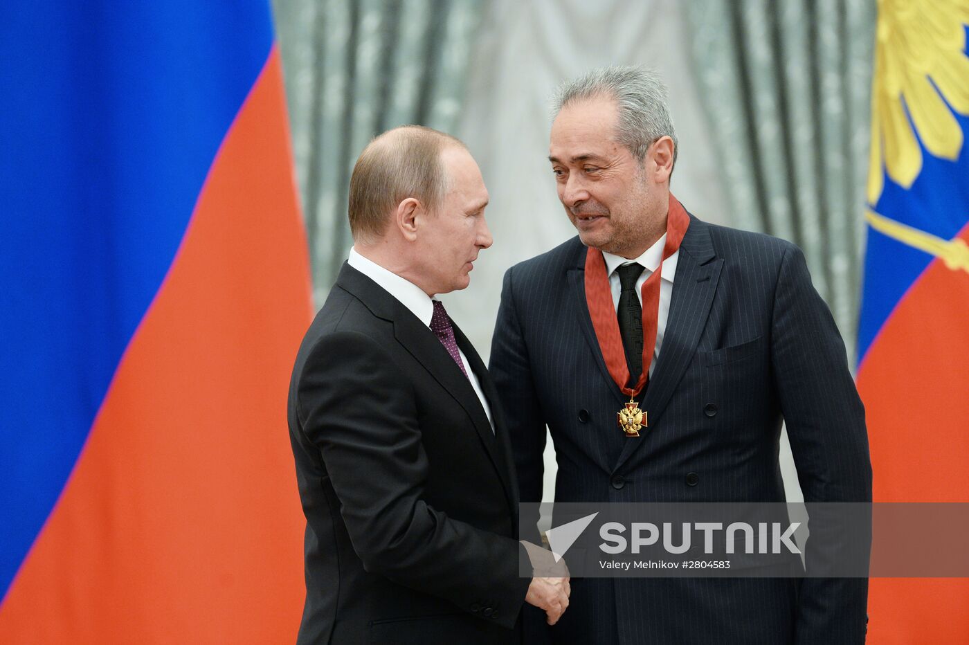 President Vladimir Putin gives government awards in Kremlin