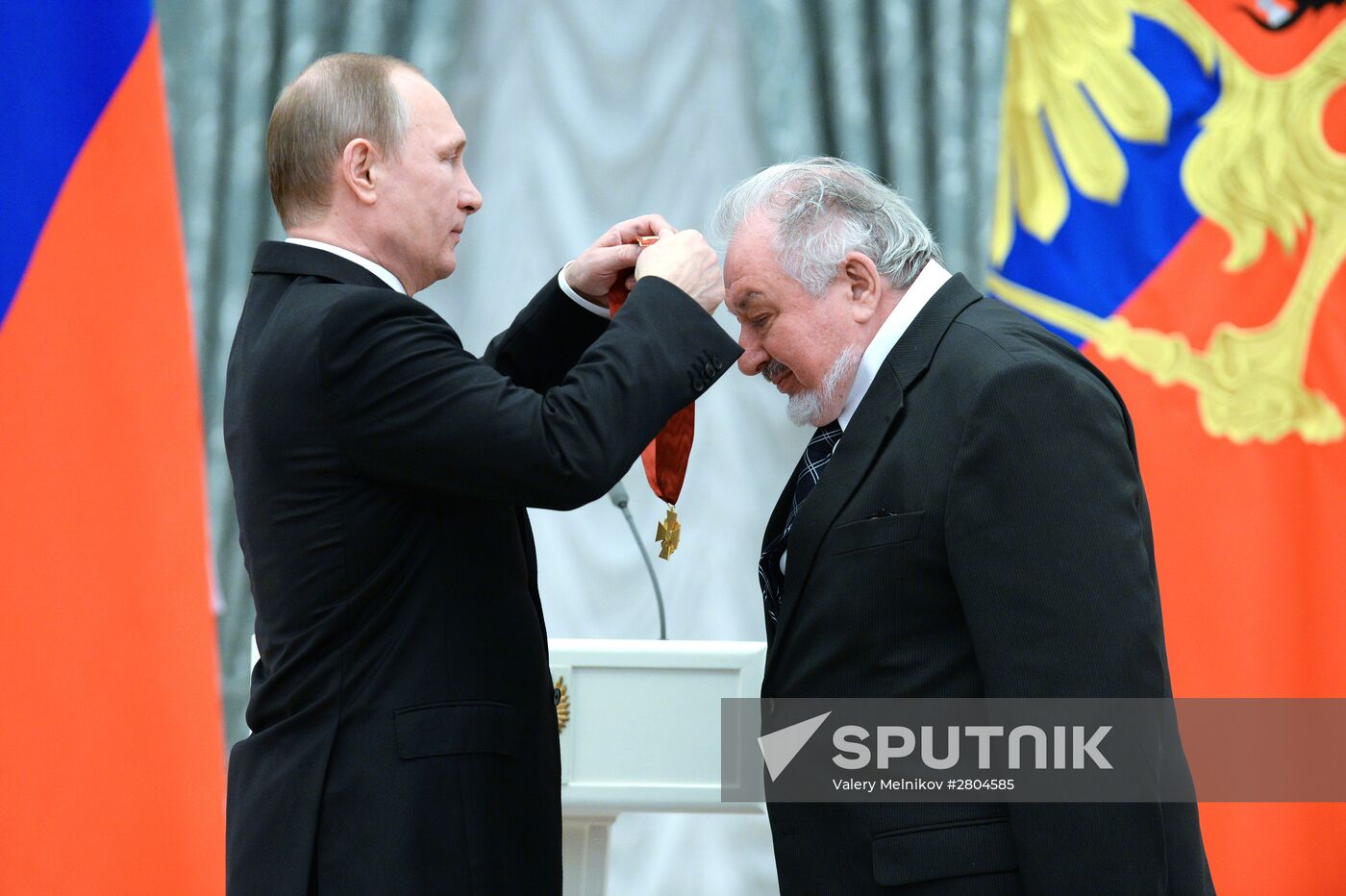 President Vladimir Putin gives government awards in Kremlin