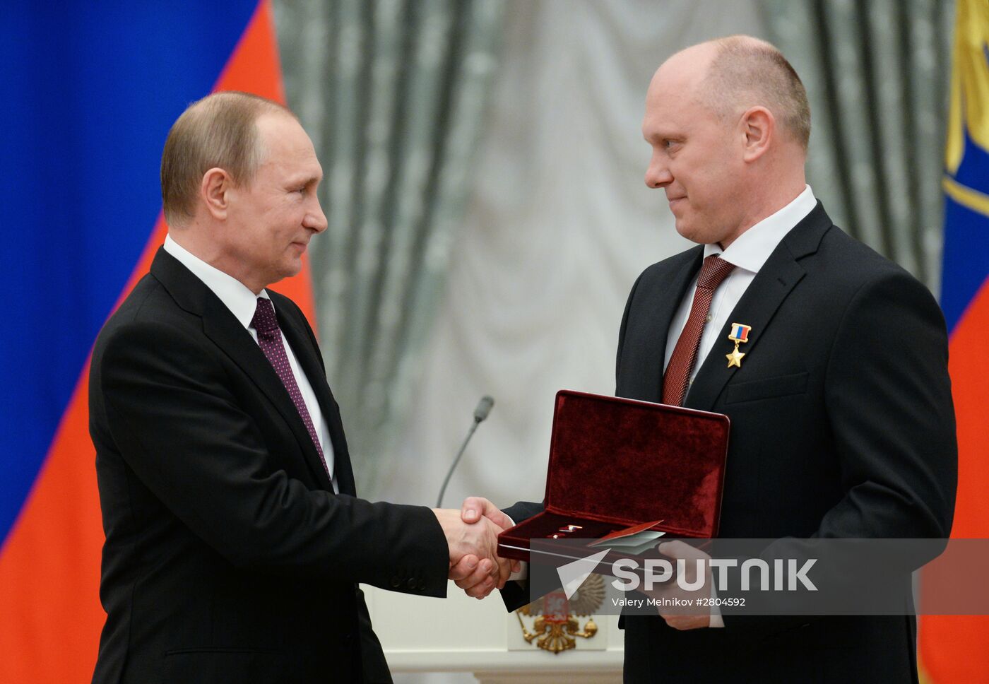 President Vladimir Putin gives government awards in Kremlin