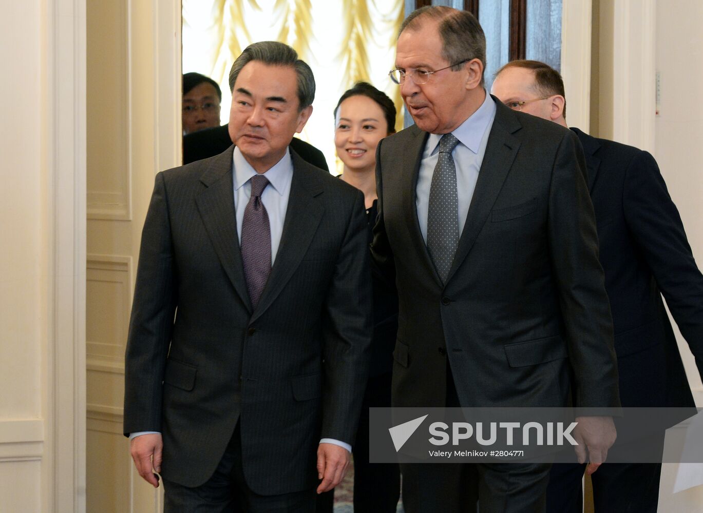 Foreign Minister Sergei Lavrov meets with Chinese Foreign Minister Wang Yi