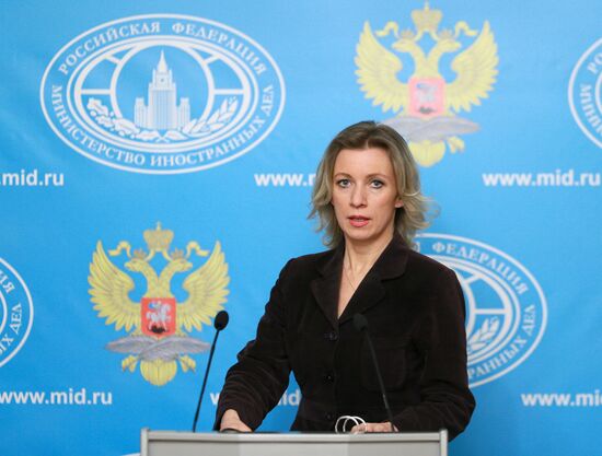 Briefing by Russian Foreign Ministry Spokesperson Zakharova