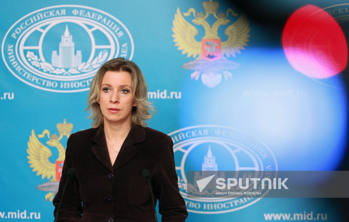 Briefing by Russian Foreign Ministry Spokesperson Zakharova