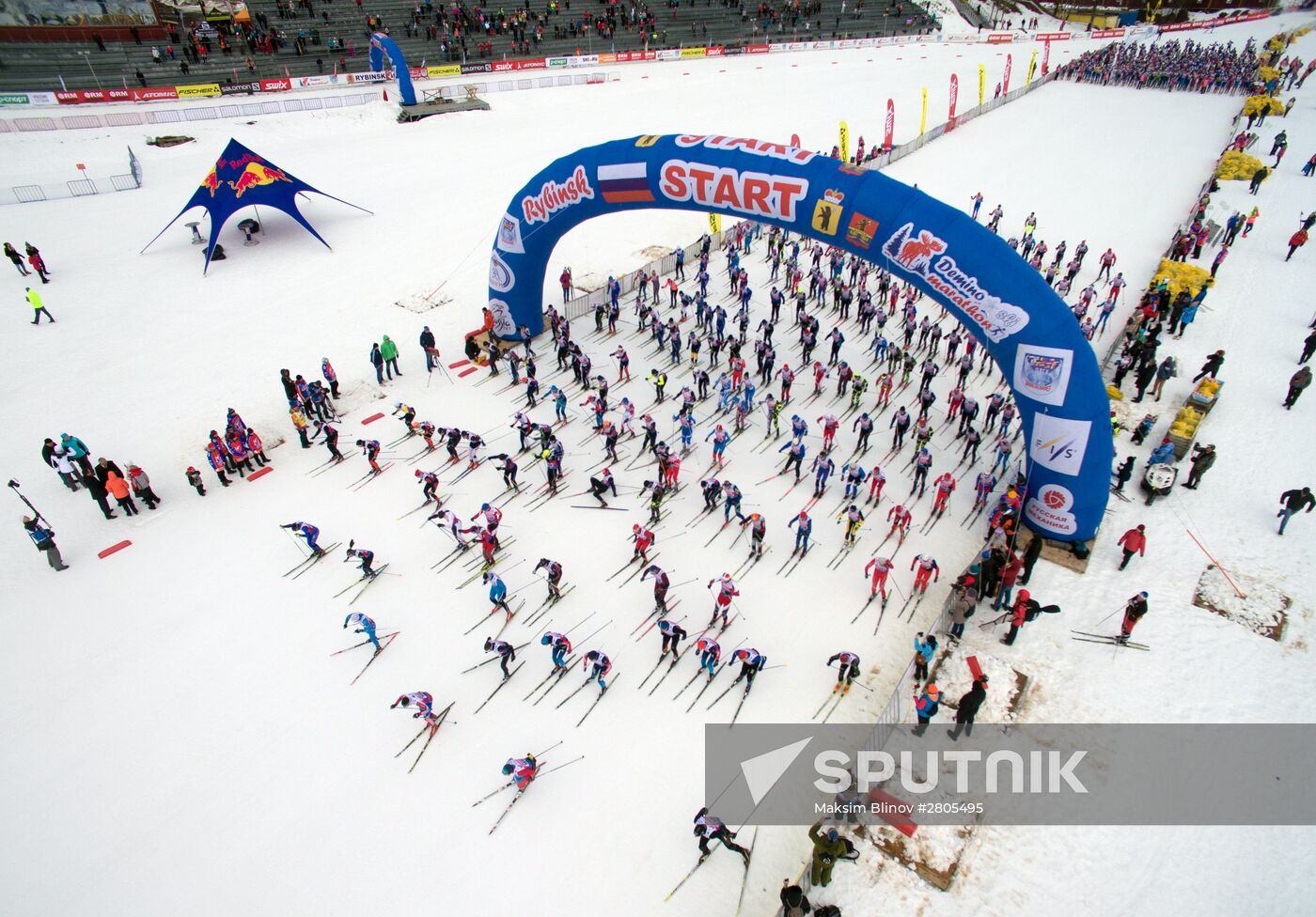 Cross-country skiing. Dyomino marathon