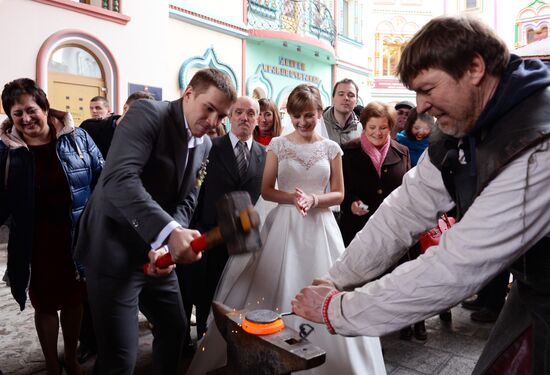 Smithery wedding at Russian Culture Center "Kremlin in Izmailovo"