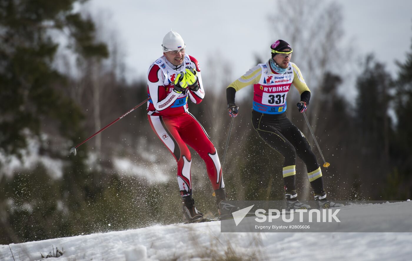 Cross-country skiing. Dyomino marathon