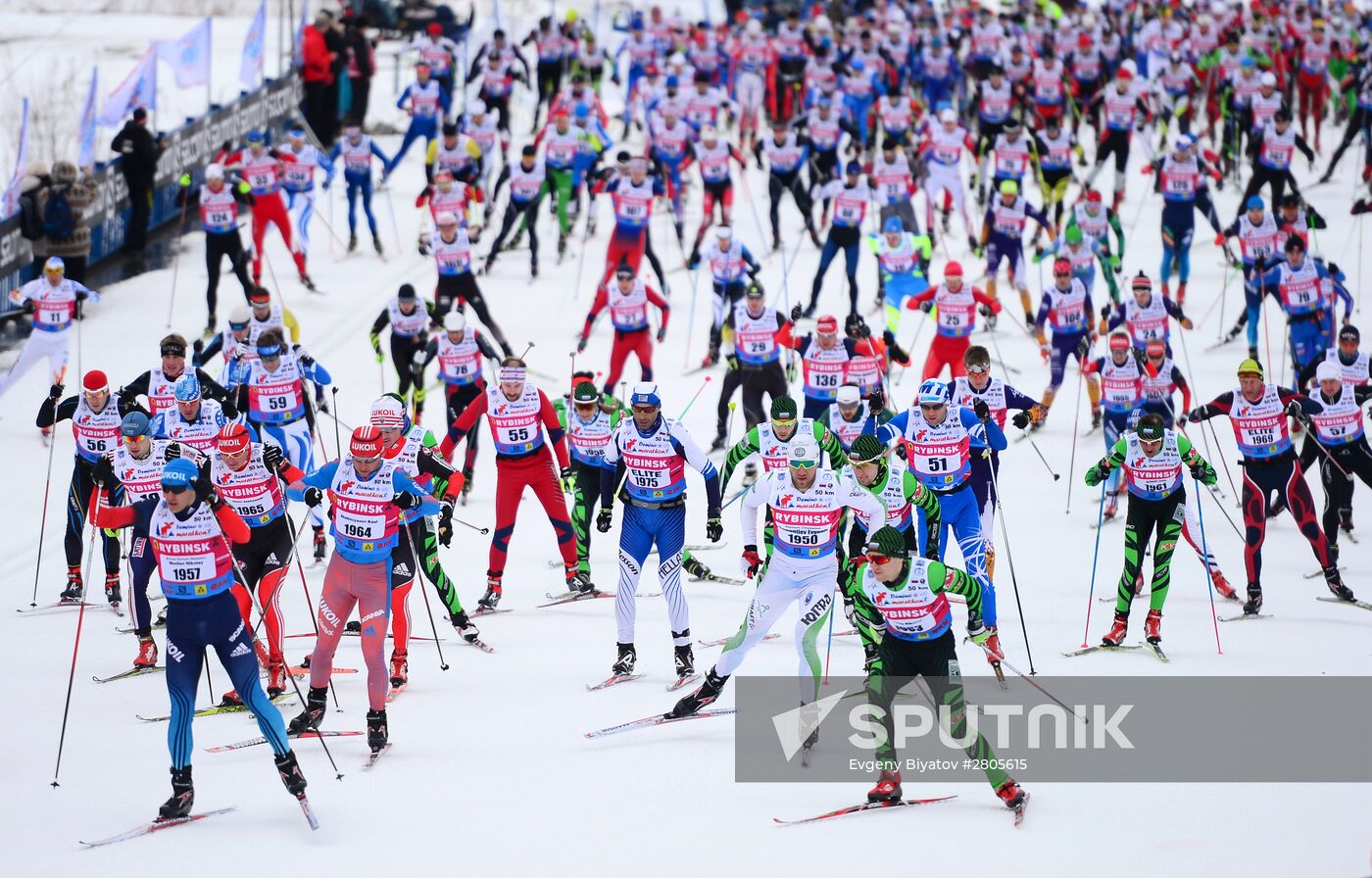 Cross-country skiing. Dyomino marathon