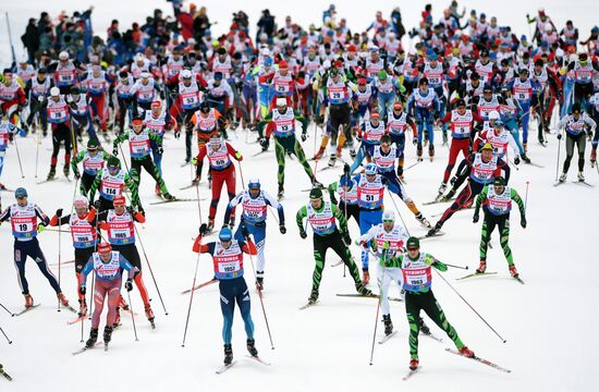 Cross-country skiing. Dyomino marathon