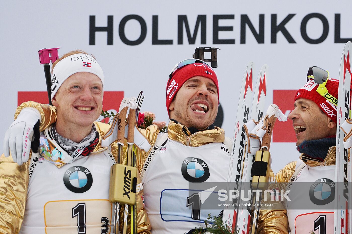 Biathlon World Championship. Men's relay