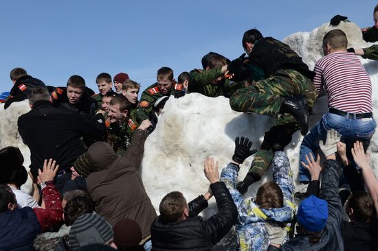 Maslenitsa celebrated in Russian regions