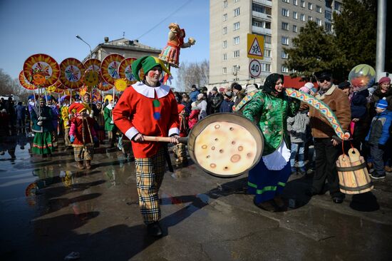Maslenitsa celebrated in Russian regions