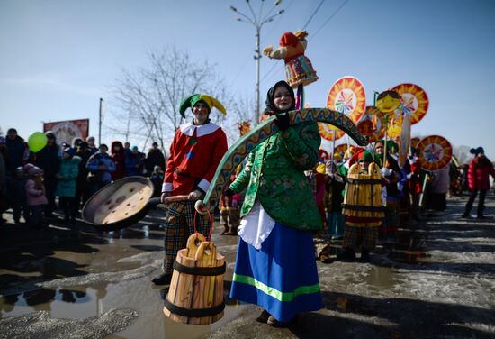 Maslenitsa celebrated in Russian regions